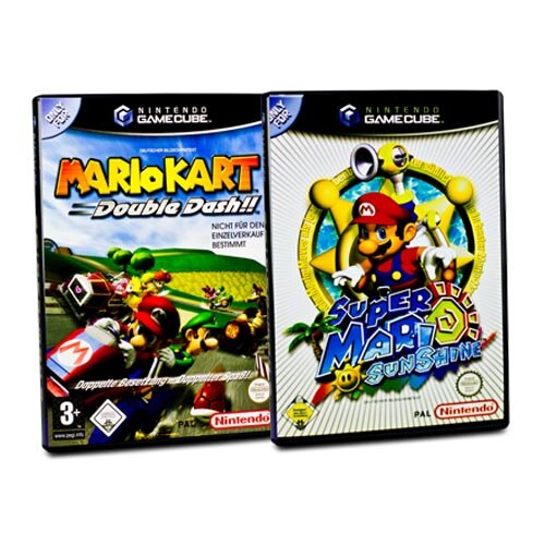 2 Gamecube Spiele Mario Kart - Double Dash + Super Mario Sunshine