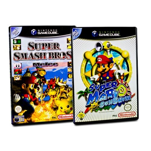 2 Gamecube Spiele Super Mario Sunshine + Super Smash Bros. Melee