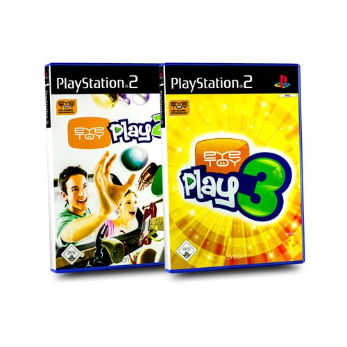PlayStation 2 Spiele Bundle : EYE TOY PLAY 2 + 3 ohne Kamera - 2 Spiele - PS2