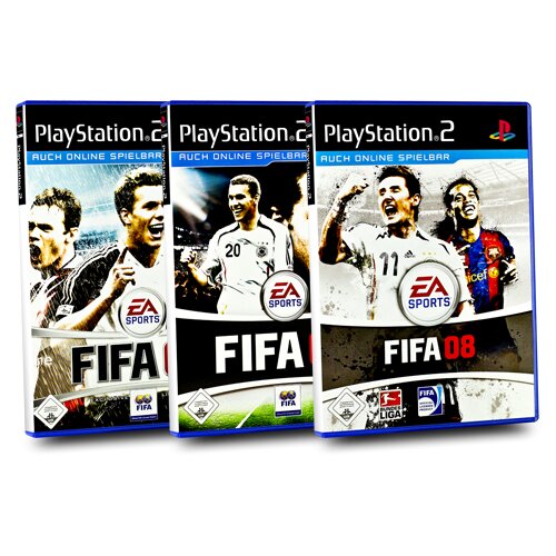 PlayStation 2 FIFA Spiele Bundle : FIFA 06 + FIFA 07 + FIFA 08 - PS2 - 3 Spiele