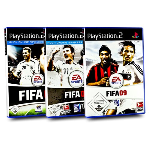 PS2 Spiele Bundle : FIFA 07 + FIFA 08 + FIFA 09 - PlayStation 2 - 3 Spiele