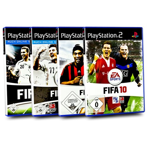 PlayStation 2 FIFA Spiele Bundle : FIFA 2007 + 2008 + 2009 + 2010 - 4 Spiele