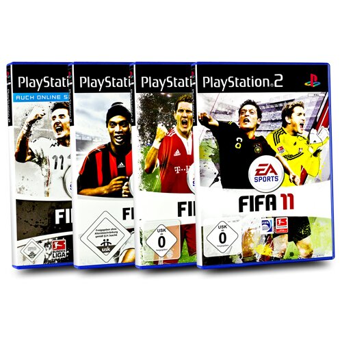 PlayStation 2 FIFA Spiele Bundle : FIFA 08 + FIFA 09 + FIFA 10 + FIFA 11 - PS2 - 4 Spiele