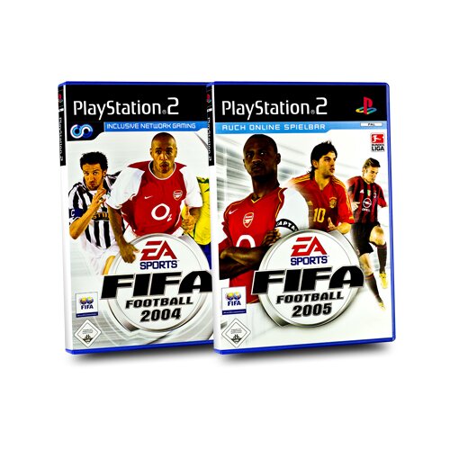 2 PlayStation 2 FIFA Spiele : FIFA FOOTBALL 2004 + 2005 - PS2
