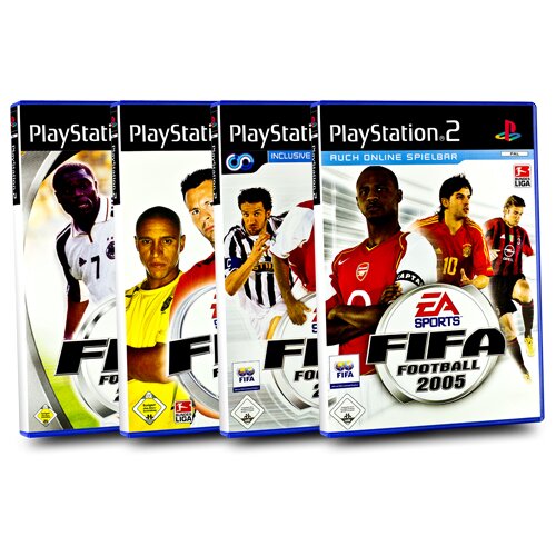 PlayStation 2 Spiele Bundle : FIFA FOOTBALL 2002 + 2003 + 2004 + 2005 - 4 Spiele