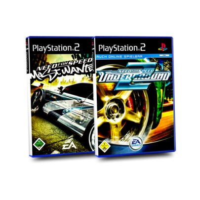 2 PlayStation 2 Spiele : NEED FOR SPEED MOST WANTED +...
