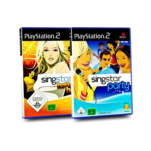 2 PlayStation 2 Spiele : SINGSTAR HOTTEST HITS + SINGSTAR PARTY - Spielebundle