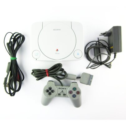 Playstation One - Psone - PS1 Konsole Slim + alle Kabel +...