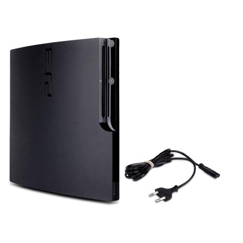 PS3 Konsole Slim 320 GB Modell Nr. Cech-2504B in Schwarz mit Stromkabel
