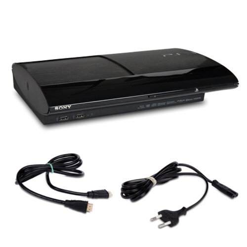 PS3 Konsole Super Slim 12 GB Festplatte Modell Nr. Cech-4204A in Schwarz + Netzteil + HDMI