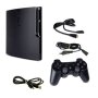PS3 Konsole Slim 160 GB Modell Nr. Cech-2504A in Schwarz mit allen Kabeln mit Controller + Ladekabel