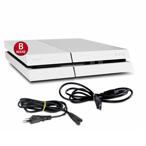 PS4 Konsole - Modell Cuh-1116A 500Gb in Weiss (B-Ware) #32B + Stromkabel + HDMI