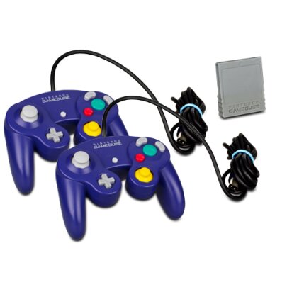 2 original Nintendo Gamecube Controller Lila Purple +...