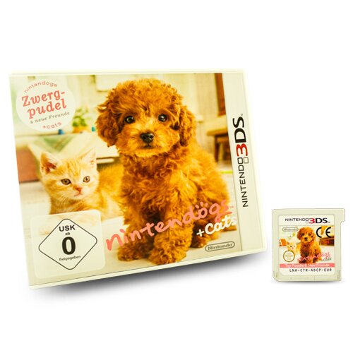 3DS Spiel Nintendogs + Cats - Zwergpudel & Neue Freunde