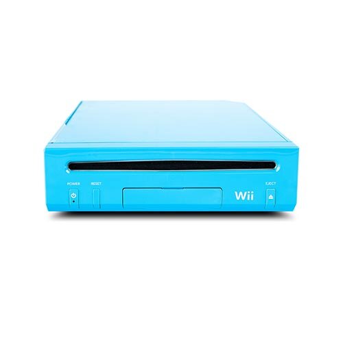Wii Konsole Rvl - 101 in Blau Nicht mit Gc Kompatibel #50 + Netzteil + 3-Chinch + Sensorleiste