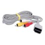 Nintendo Wii Konsole Rot (B-Ware) #50 + Standfuss + Netzteil + original 3-Cinch-Kabel + Scart Adapter + Sensorleiste