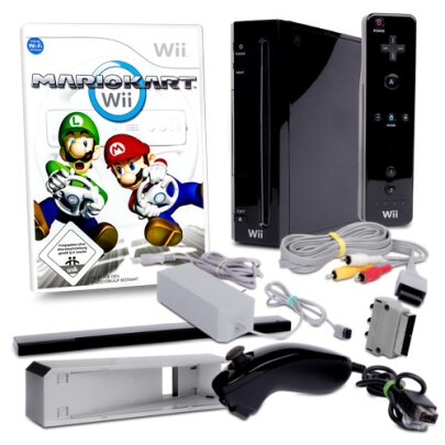 Nintendo Wii Konsole (Rvl 101) in Schwarz #30S + alle...