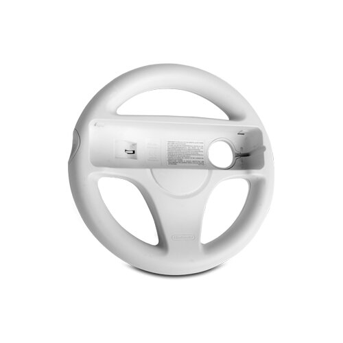 Original Nintendo Lenkradaufsatz / Wii Wheel für Die Nintendo Wii Fernbedienung Weiß
