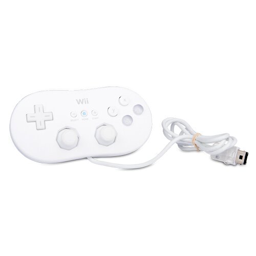 Original Wii Classic Controller - Pad in Weiss / Weiß