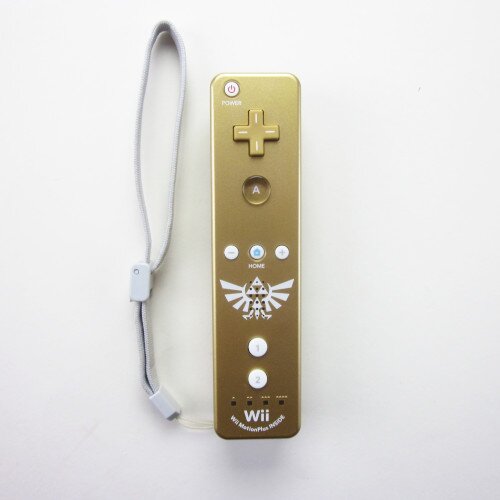 Original Nintendo Wii Remote / Fernbedienung / Controller mit Integriertem Wii Motion Plus in Gold (Zelda Skyward Sword Design)