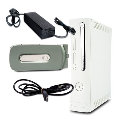 Xbox 360 Konsole Jasper 12,1A Fat Edition in Weiss #3 +...