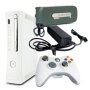Xbox 360 Konsole Falcon 14,2A Fat Weiss #2 + 250 GB + alle Kabel + Controller
