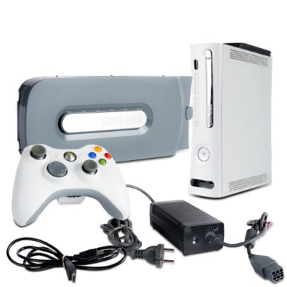 Xbox 360 Konsole Jasper 12,1A Fat Weiss #3 + 60 GB +HDMI...