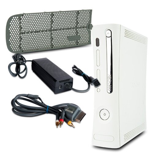 Xbox 360 Jasper 12,1A mit HDMI Fat #3 + Gitter + 3-Cinch + Ladekabel