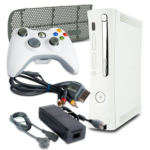 Xbox 360 Xenon 16,5A ohne HDMI Fat #1B + Gitter + Kabel + Controller