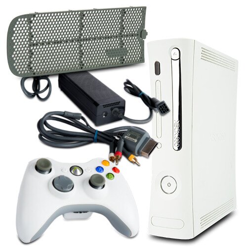 Xbox 360 Jasper 12,1A mit HDMI Fat #3 + Gitter + Kabel + Controller