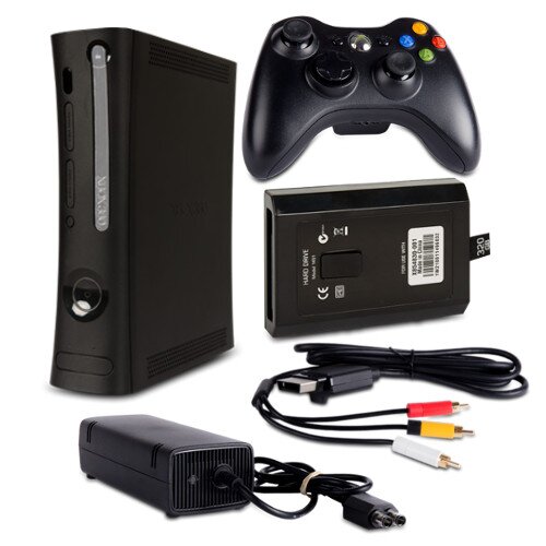 Xbox 360 Konsole Trinity 10,83A Slim #4 + 320 GB + Kabel + Controller