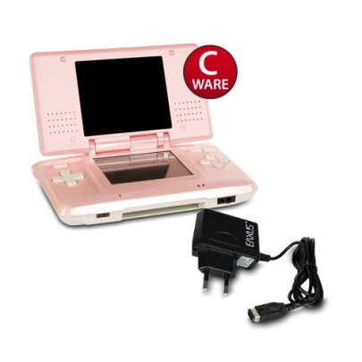 Nintendo DS Konsole in Metallic Rosa mit Ladekabel #62C