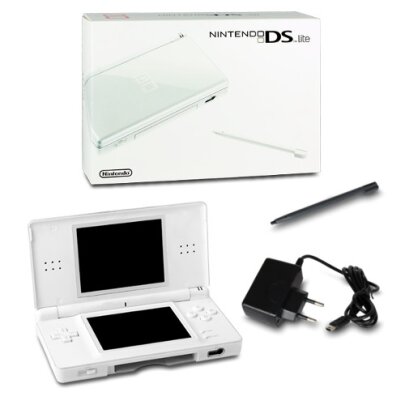 Nintendo DS Lite Konsole in Weiss mit Ladekabel in OVP #71D