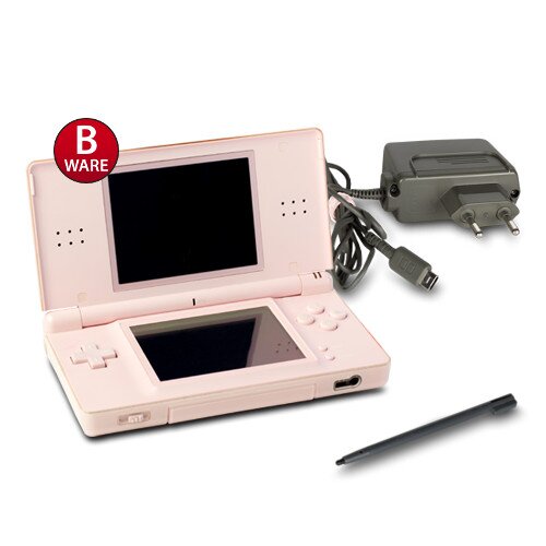 Nintendo DS Lite Konsole in Rosa + Ladekabel #74B