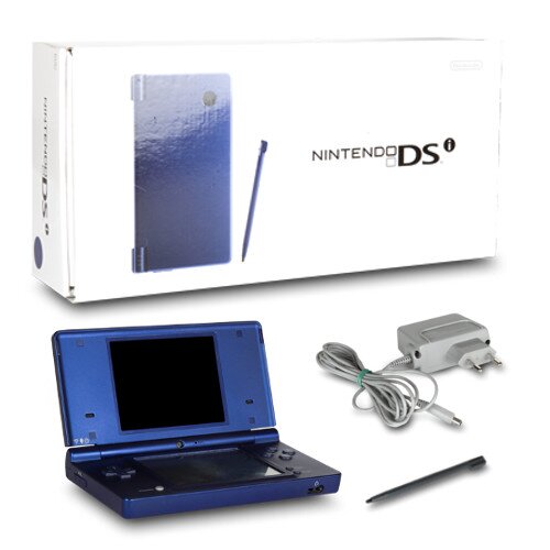 Nintendo DSi Konsole in Dunkelblau mit Ladekabel in OVP #83D