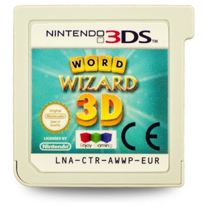 3DS Spiel WORD WIZARD 3D #B