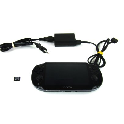 PS Vita Konsole Wifi + 3G Pch-1104 Black + Usb-Ladekabel...