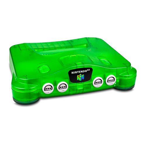 Nintendo 64 - N64 Konsole ohne alles in Transprent Grün - als Ersatz ohne Kabel
