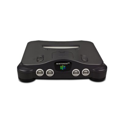 Nintendo 64 Konsole ohne alles in Schwarz - als Ersatz -...