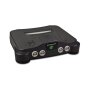 N64 Nintendo 64 Konsole in Schwarz mit Controller und Jumper Pak und allen Kabel