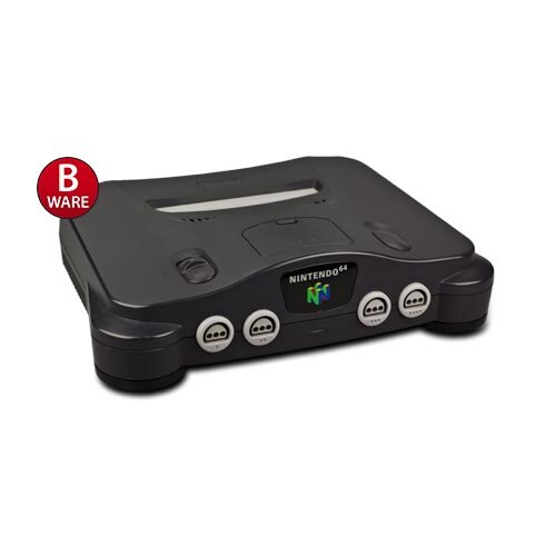N64 - Nintendo 64 Konsole ohne alles in Schwarz - als Ersatz (B-Ware) #400S