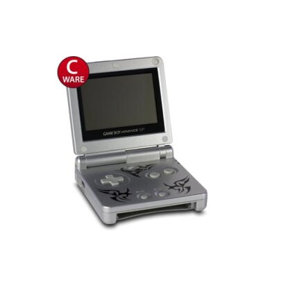 Gameboy Advance SP Konsole in Tribal Edition (Silber) +...