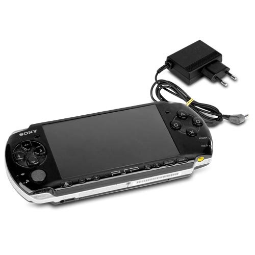 Sony Playstation Portable - PSP 3004 Slim & Lite Konsole in Schwarz / Piano Black #30A + Ladekabel