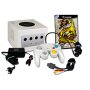 Nintendo Gamecube Konsole in Weiss - Pearl White + original Controller + Mario Smash Football