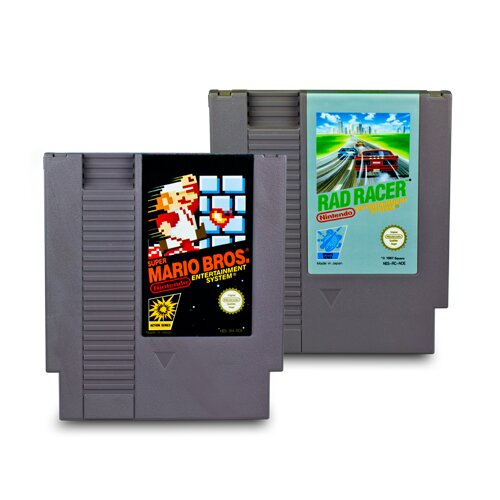 2 NES Spiele Super Mario Bros. 1 + Rad Racer