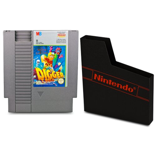 NES Spiel DIGGER T. ROCK - THE LEGEND OF THE LOST CITY + ORIGINAL SCHUBER