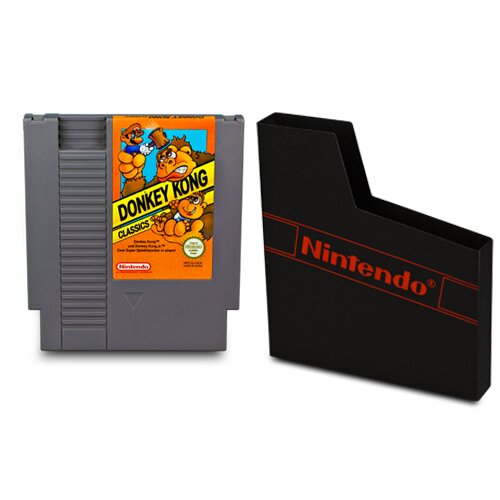 NES Spiel DONKEY KONG CLASSICS + ORIGINAL SCHUBER