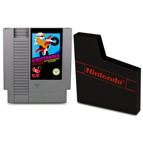 NES Spiel EXCITEBIKE + ORIGINAL SCHUBER