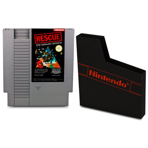 NES Spiel RESCUE - THE EMBASSY MISSION + ORIGINAL SCHUBER