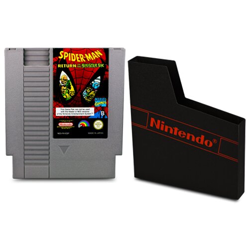 NES Spiel SPIDER-MAN - RETURN OF THE SINISTER SIX + ORIGINAL SCHUBER